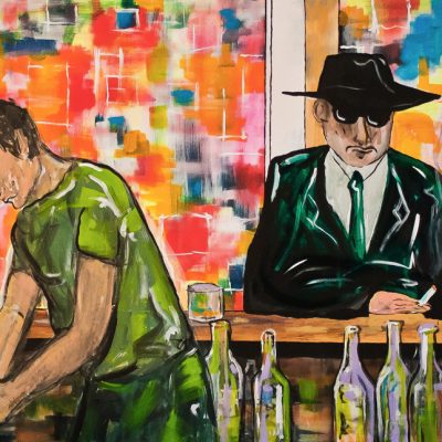 Nighthawks 2000 _ acrylic on canvas _ 160cm x 70cm _ 950€
